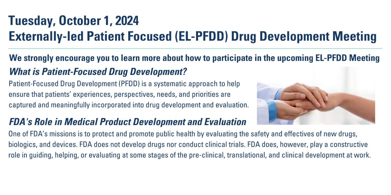 Externally-Led Patient-Focused Drug Development (EL-PFDD) - CARES ...